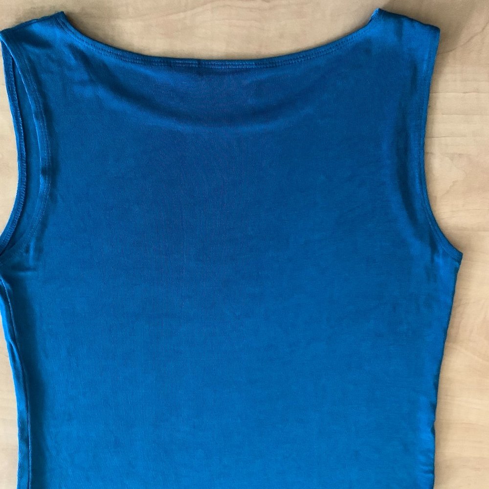Chico's Size 3 Blue Travelers Tank - Picture 6 of 6